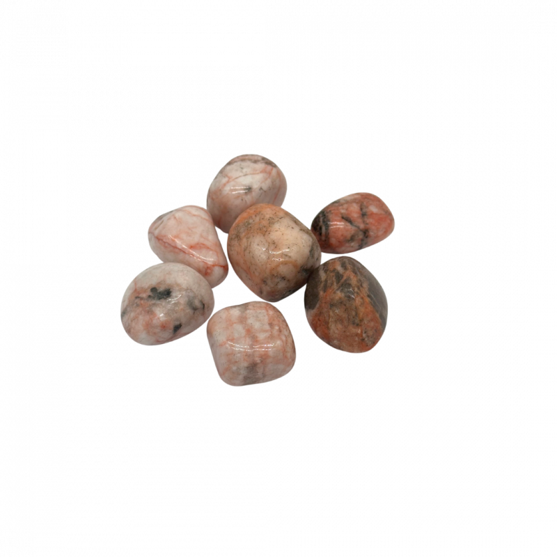 Diaspro zebra rosa burattato