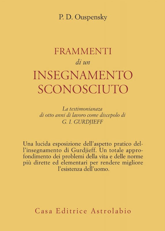 Frammenti di un insegnamento sconosciuto