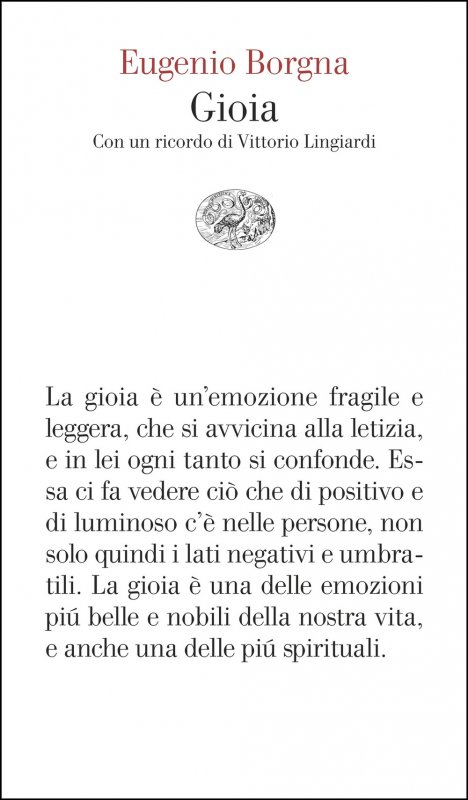 Gioia. Con un ricordo di Vittorio Lingiardi
