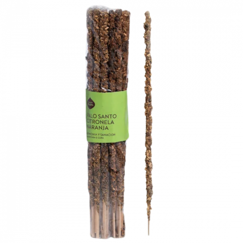 Incenso ahorro citronella e arancia sagrada madre - 20 sticks