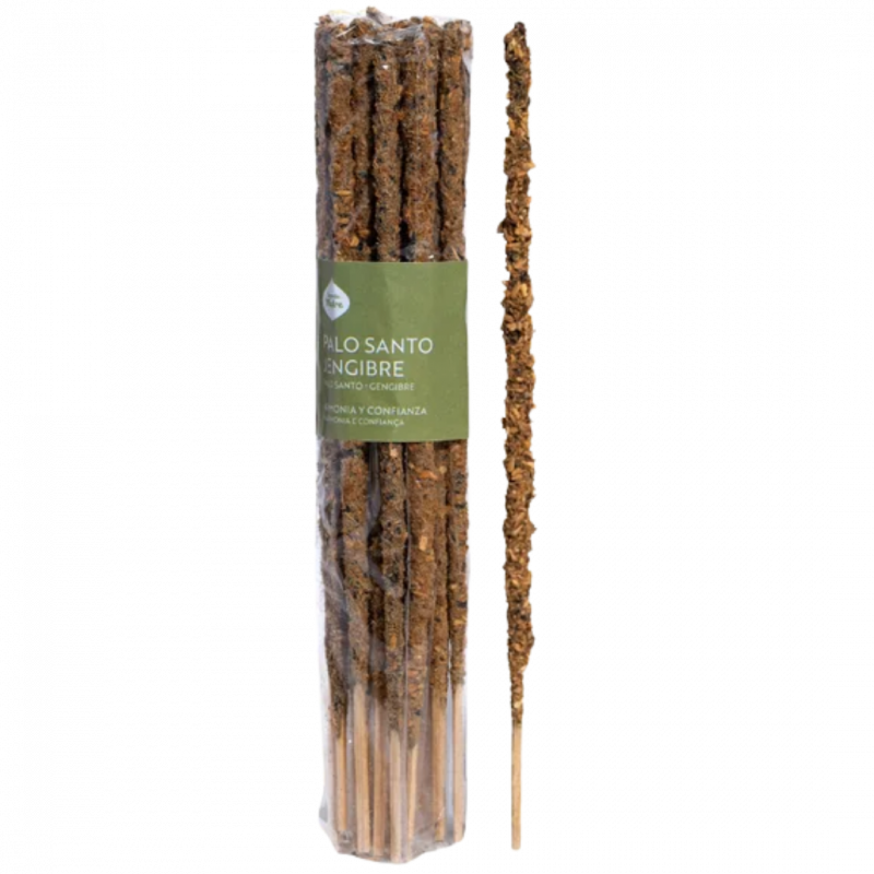 Incenso ahorro palo santo e ginger sagrada madre - 20 sticks
