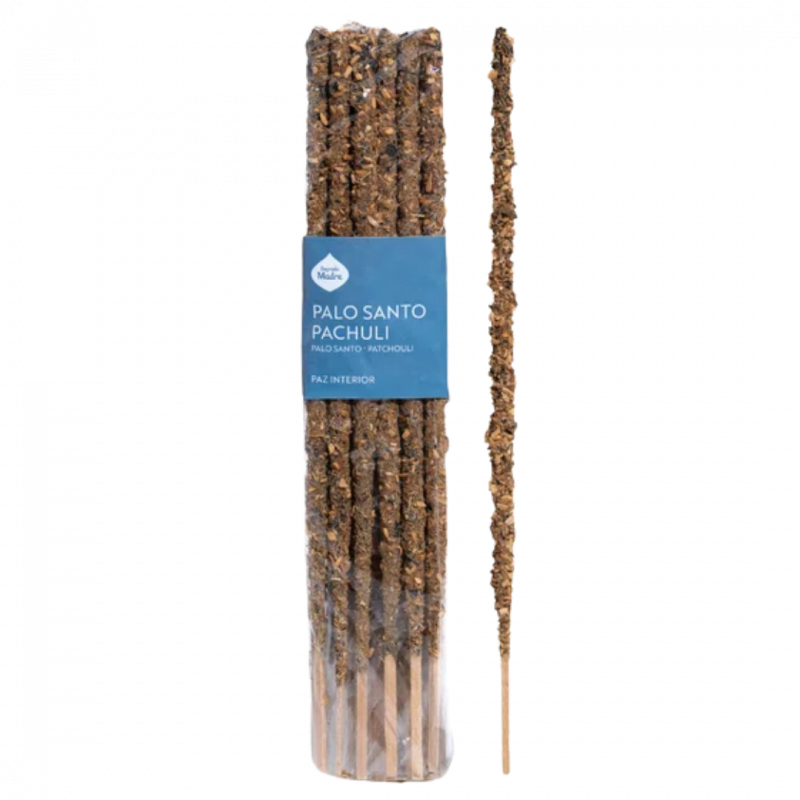 Incenso ahorro palo santo e patchouli sagrada madre - 20 sticks