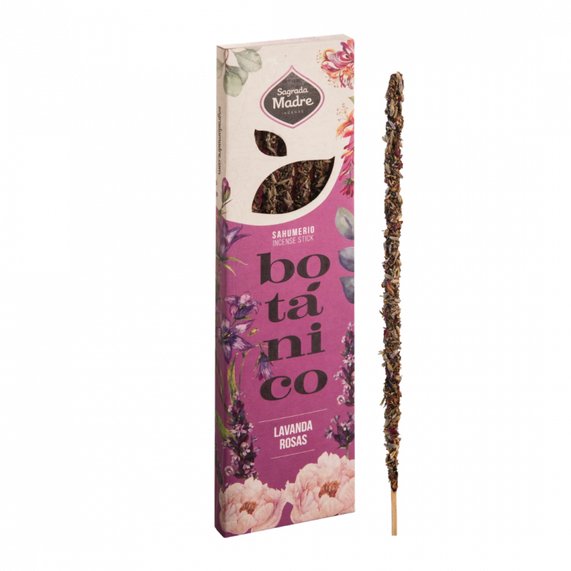 Incenso botanico lavanda e rosa sagrada madre - 6 sticks