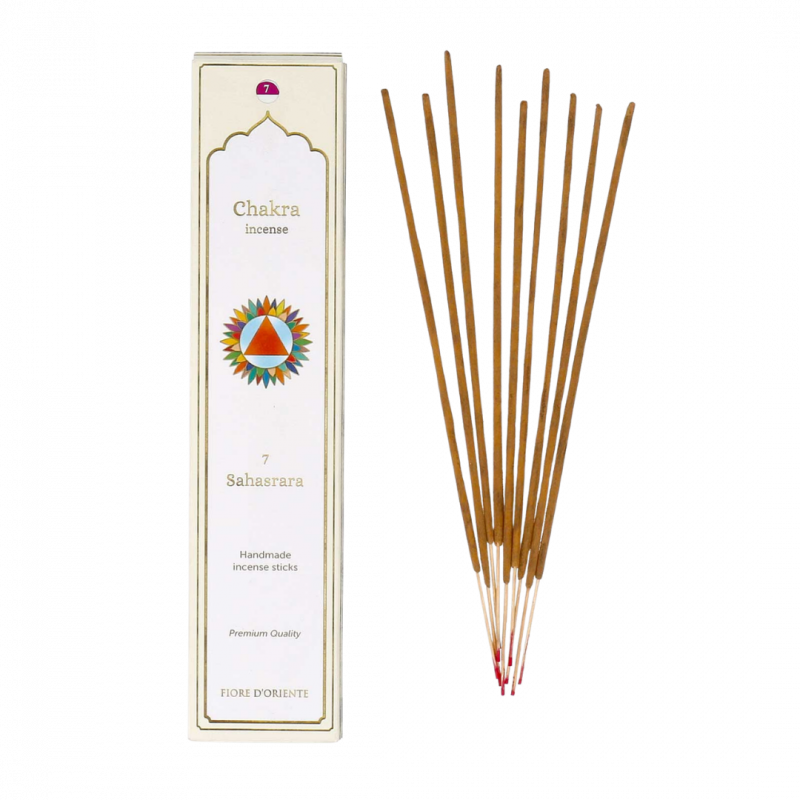 Incenso fiore d'oriente sahasrara 7 chakra - 10 sticks