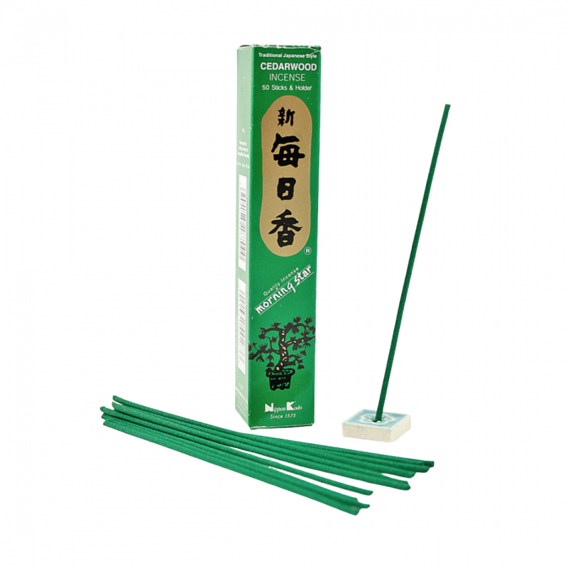 Incenso giapponese morning star cedarwood 50 sticks - 20 gr