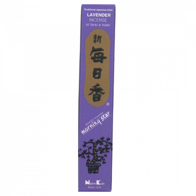 Incenso giapponese morning star lavanda 50 sticks - 20 gr