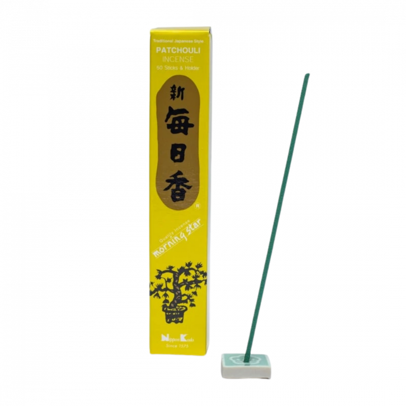 Incenso giapponese morning star patchouli 50 sticks - 20 gr