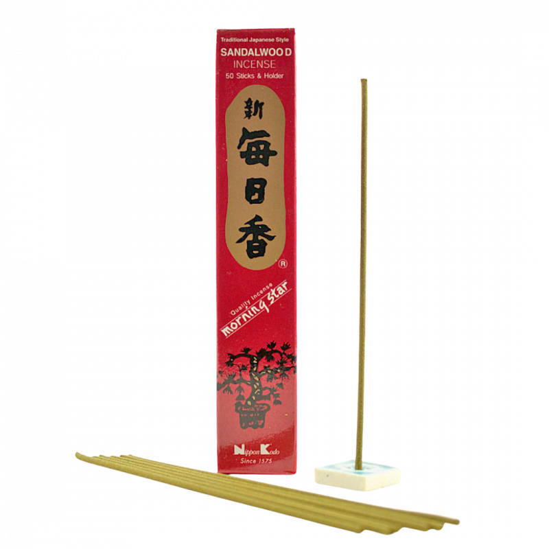 Incenso giapponese morning star sandalo 50 sticks - 20 gr