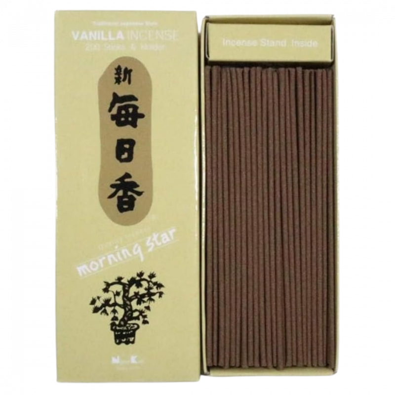 Incenso giapponese morning star vaniglia 200 sticks - 70 gr
