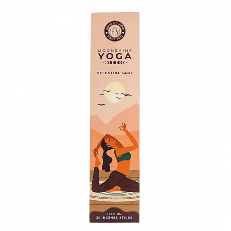 Incenso moonshine yoga celestial sage 20 sticks - 22 gr