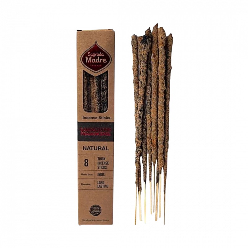 Incenso natural sandalo e olibano sagrada madre - 8 stick