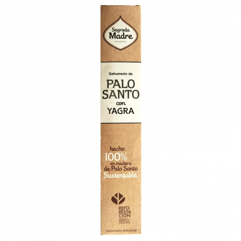 Incenso palo santo con yagra sagrada madre - 8 sticks