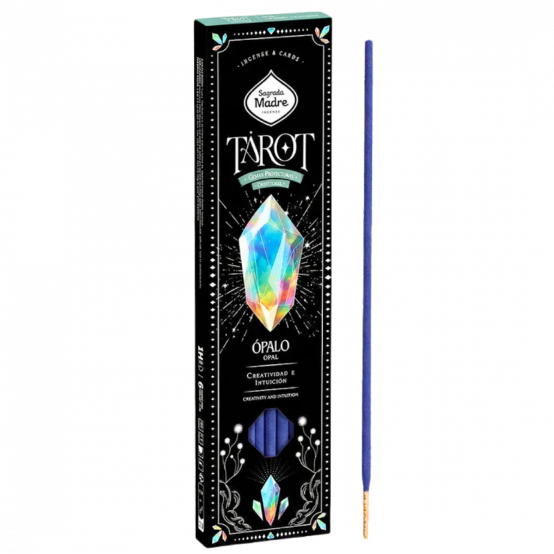 Incenso tarot gemma opale con due carte sagrada madre - 6 sticks