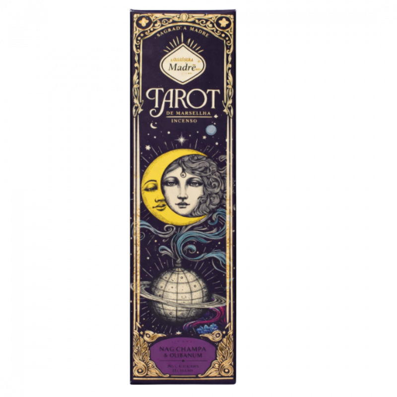 Incenso tarot nag champa e olibano sagrada madre - 6 sticks