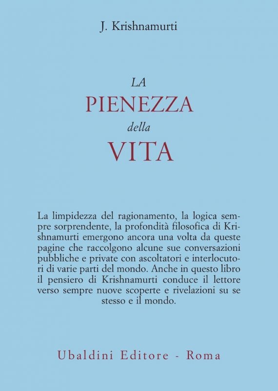 La pienezza della vita