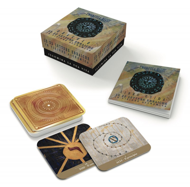 Le 22 lettere ebraiche in versione alchemica