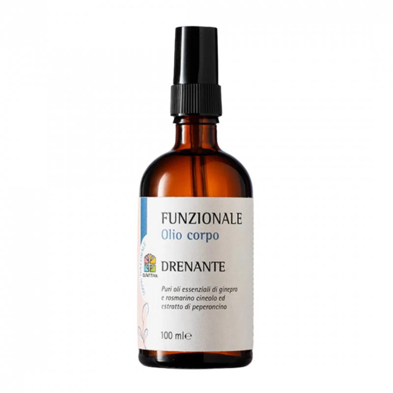 Olio corpo drenante con oli essenziali - 100 ml