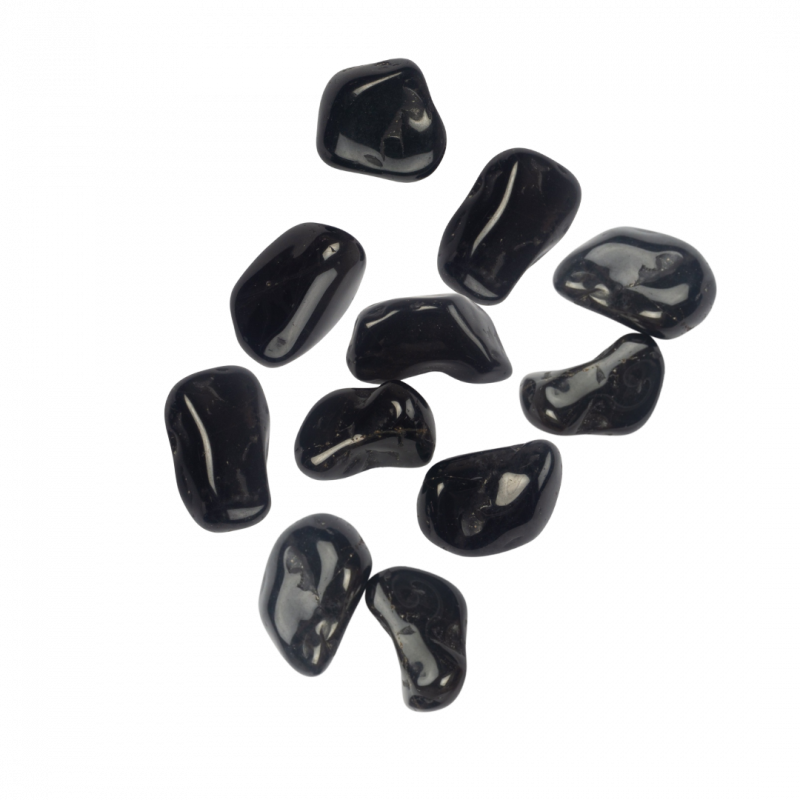 Onice nera burattato