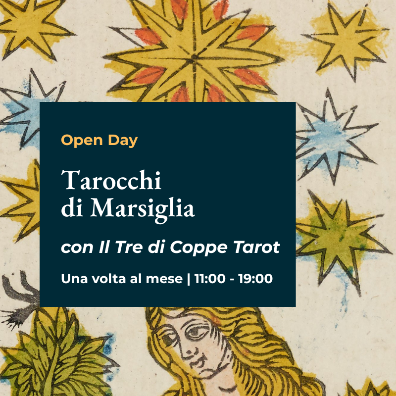 Open Day "Lettura dei Tarocchi Marsigliesi" con Michela Zambelli de Il Tre di Coppe Tarot