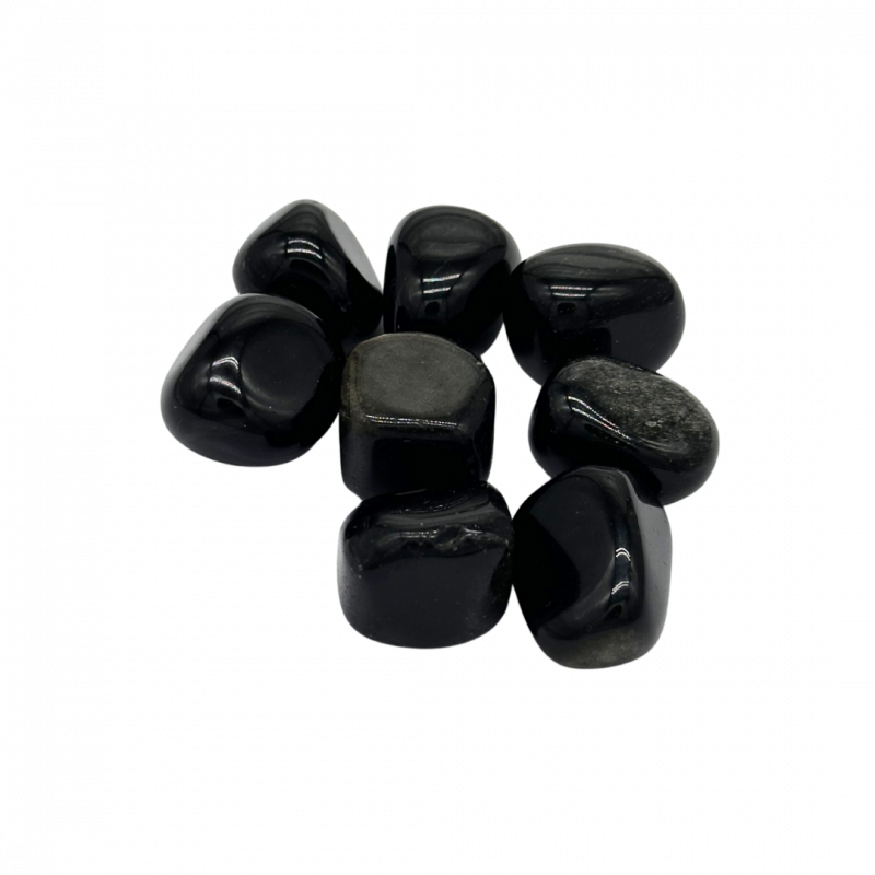 Ossidiana iride dorata burattata