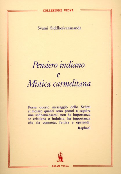 Pensiero indiano e mistica carmelitana