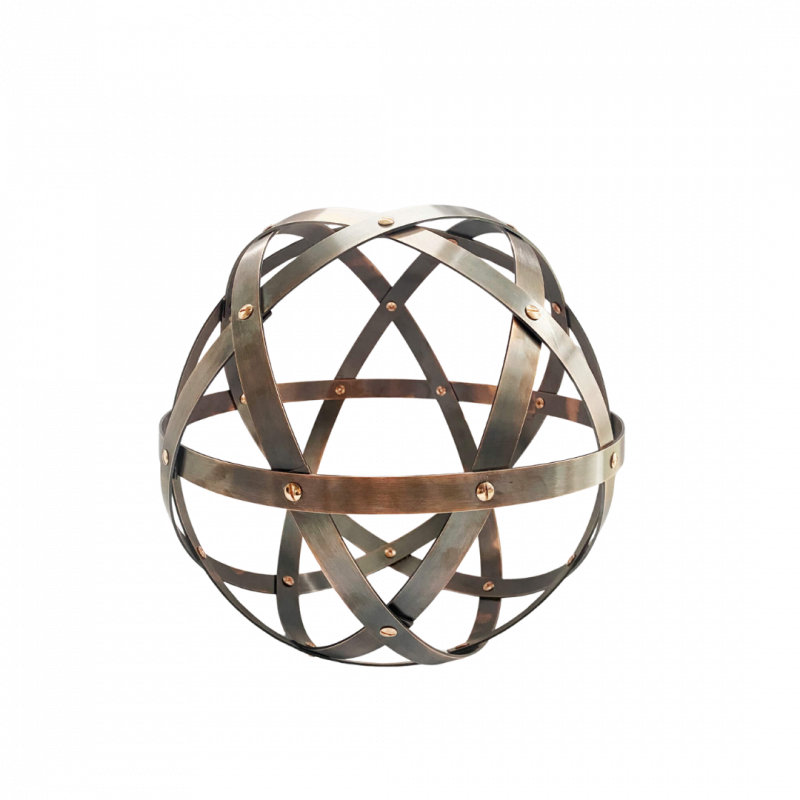 Penta sfera in rame trattato - 11 cm