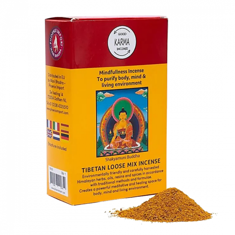 Polvere di incenso tibetano good karma consapevolezza - 130 gr