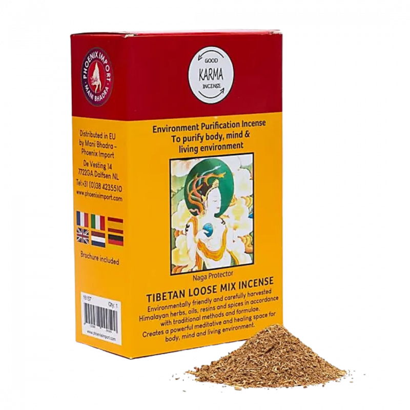Polvere di incenso tibetano good karma purificazione - 130 gr