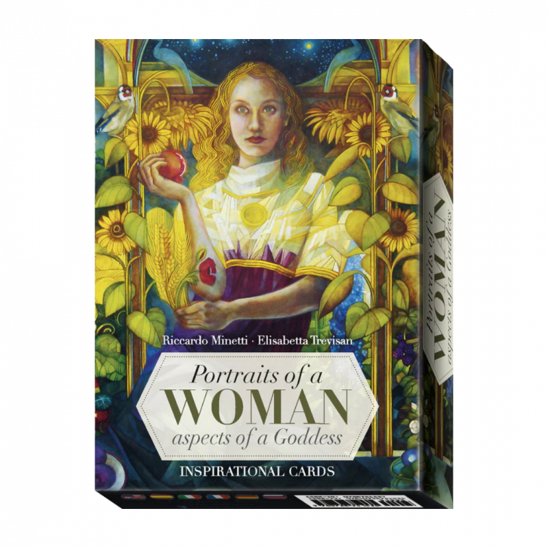 Portraits of a woman aspects of a goddess. inspirational cards