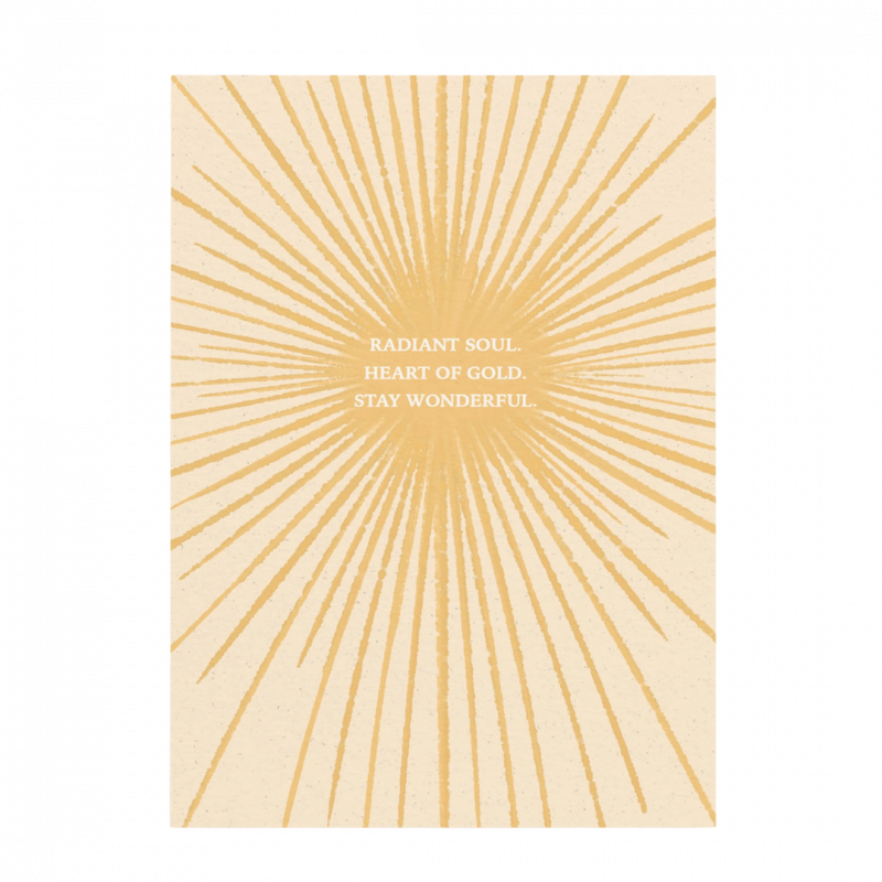 Postcard anna cosma anima radiosa in cartoncino - 15 cm