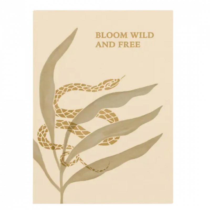Postcard anna cosma bloom wild and free in cartoncino - 15 cm