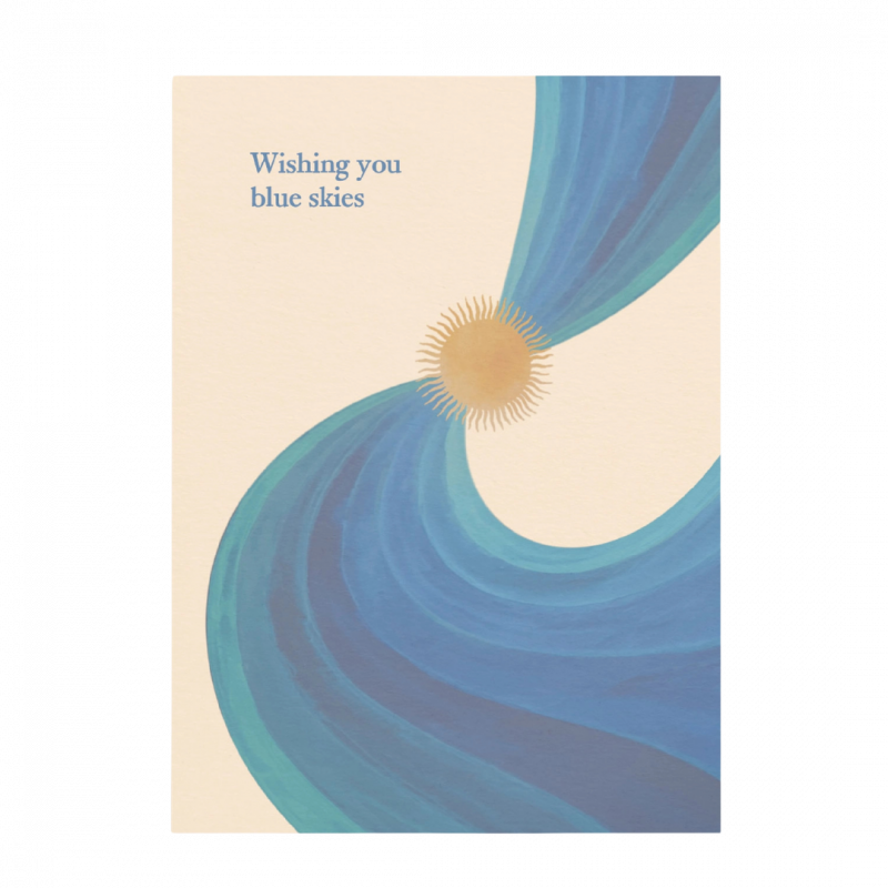 Postcard anna cosma ti auguro cieli blu in cartoncino - 15 cm