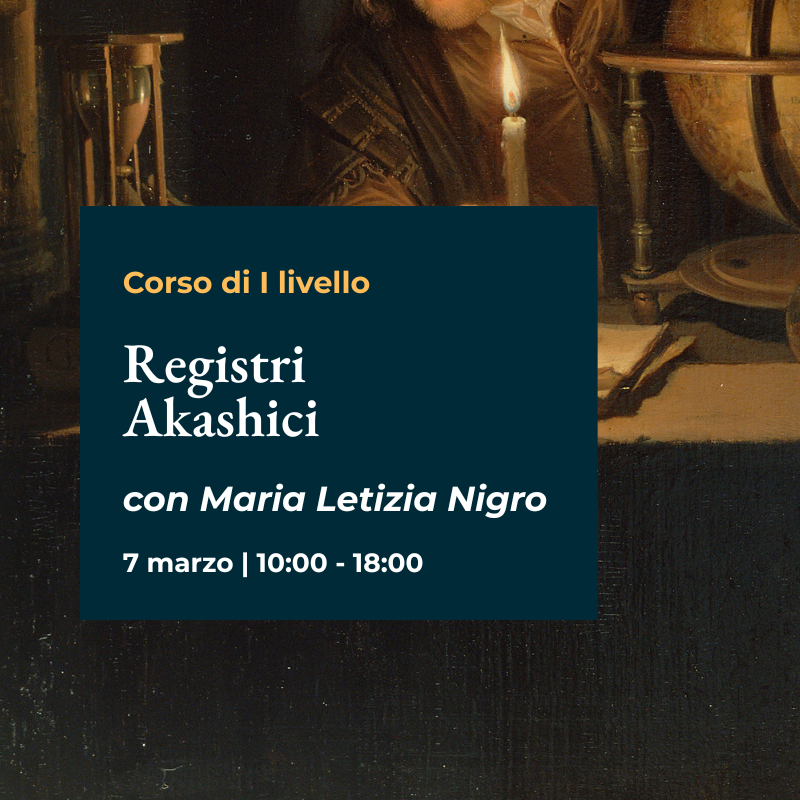 Primo Livello "Registri Akashici" con Marialetizia Nigro