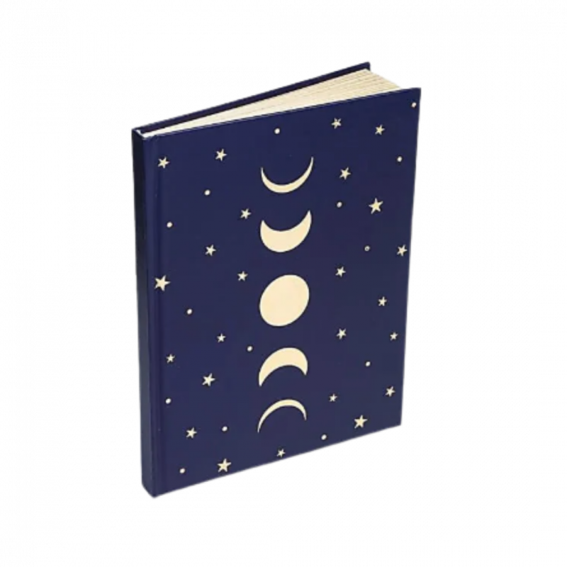 Quaderno fasi lunari blu 50 pp - 15x21 cm