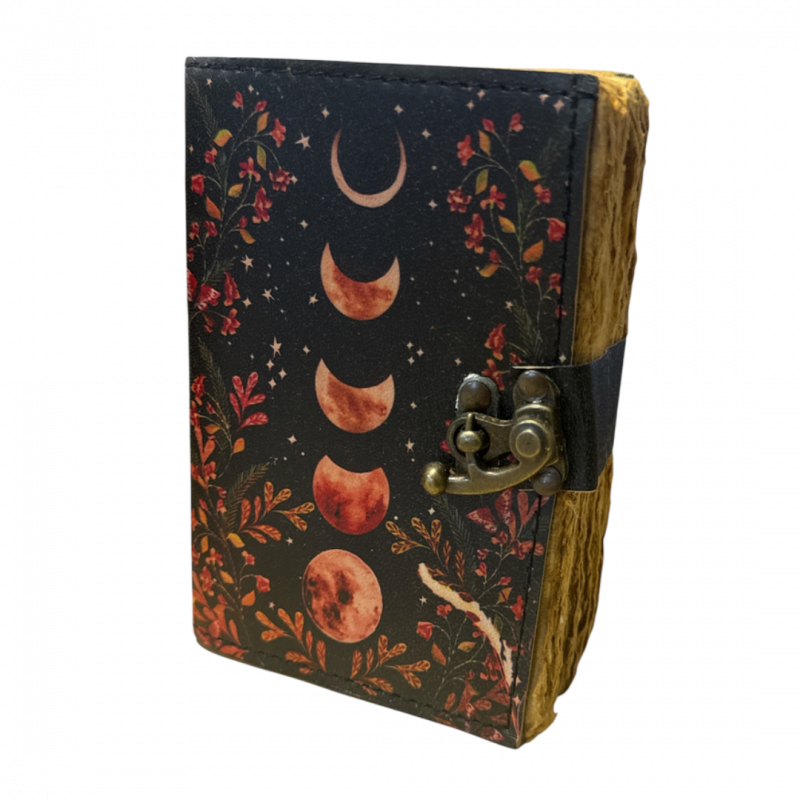 Quaderno notte fiorita in carta pergamena ingiallita 120 pp - 10 x 15 cm