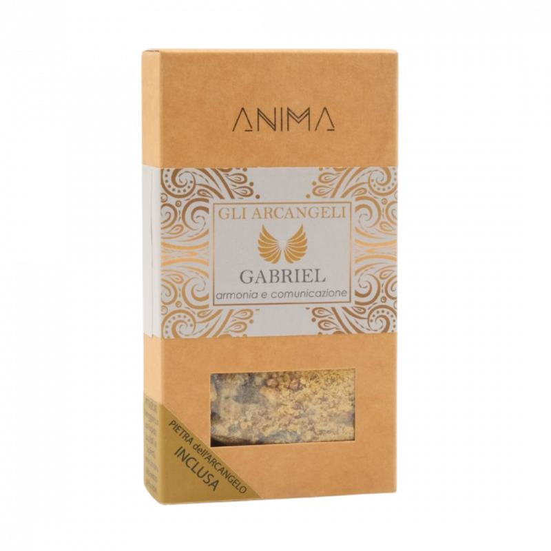 Resina di incenso anima arcangeli gabriel con quarzo ialino - 40 gr