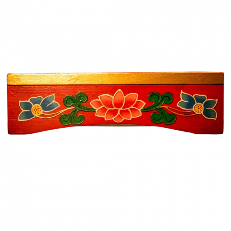 Scatola porta incenso con rilievi - 24 cm