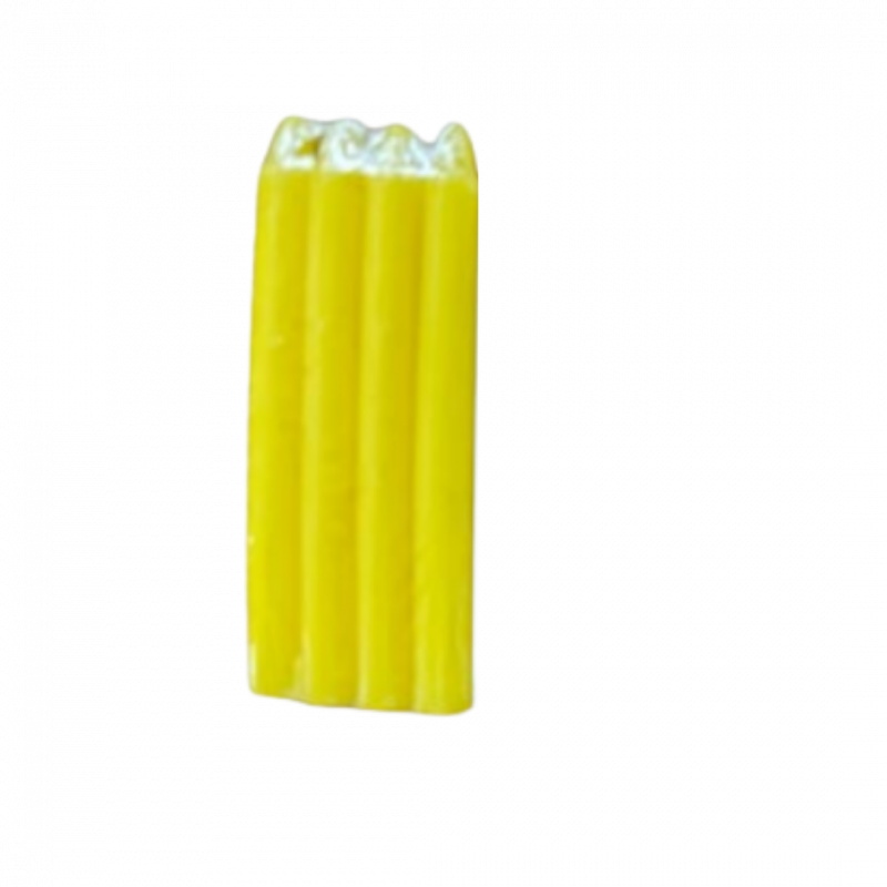 Set candele rituali gialle 4 pz - 12 cm