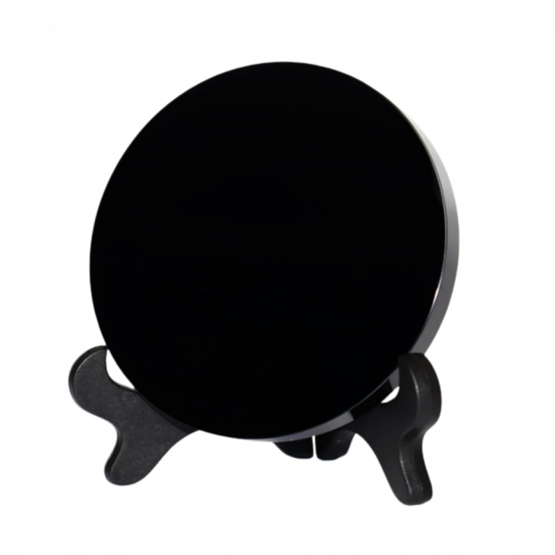 Specchio in ossidiana nera - 12 cm