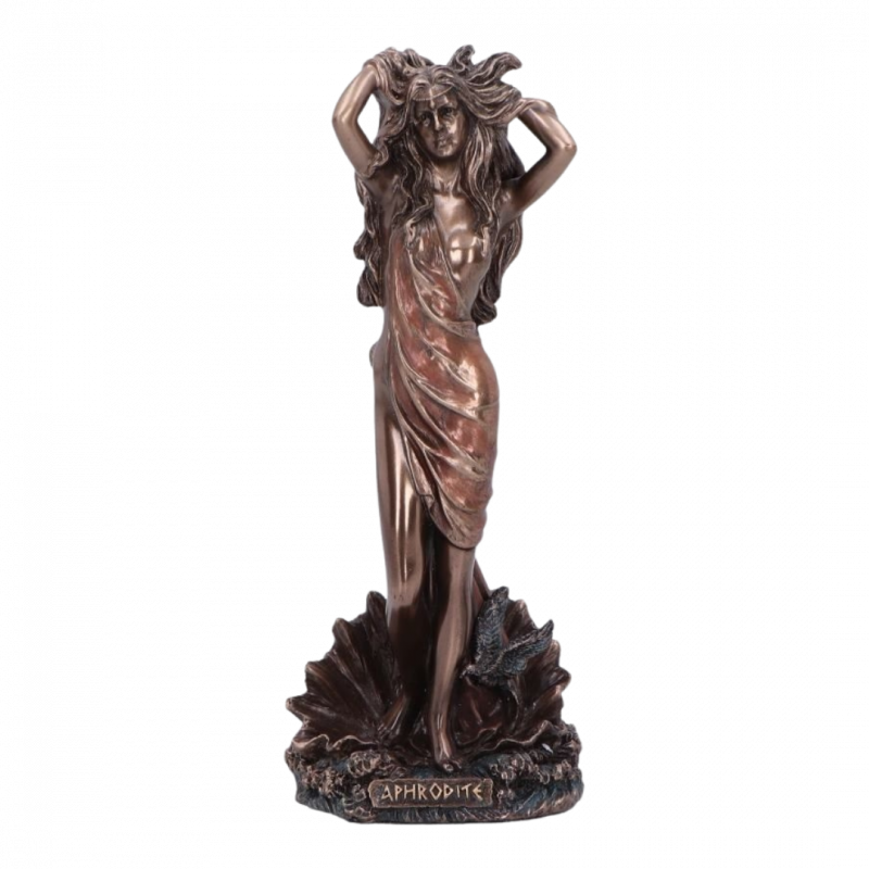 Statua afrodite dea dell'amore bronzata - 15 cm