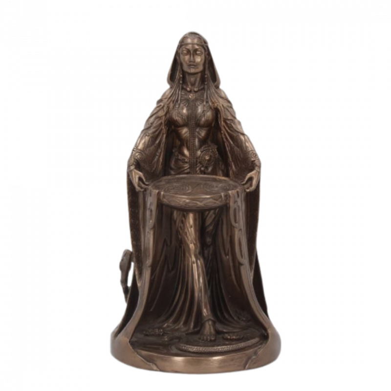 Statua danu madre degli dei bronzata veronese - 29,5 cm