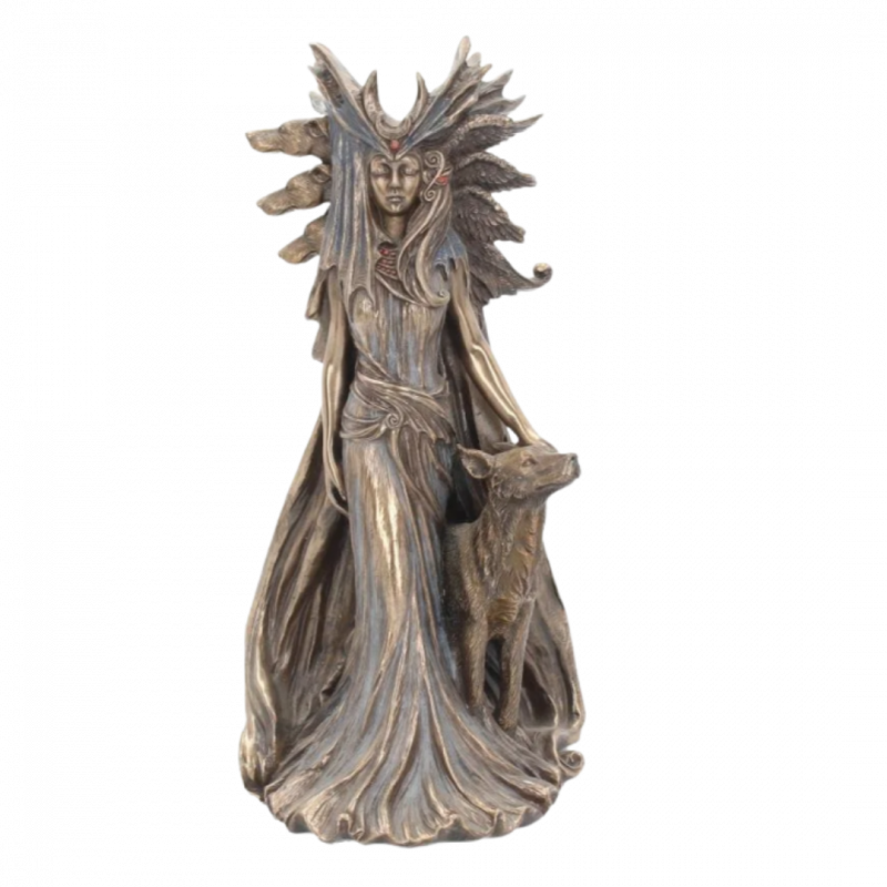 Statua ecate bronzata marc potts art - 32 cm