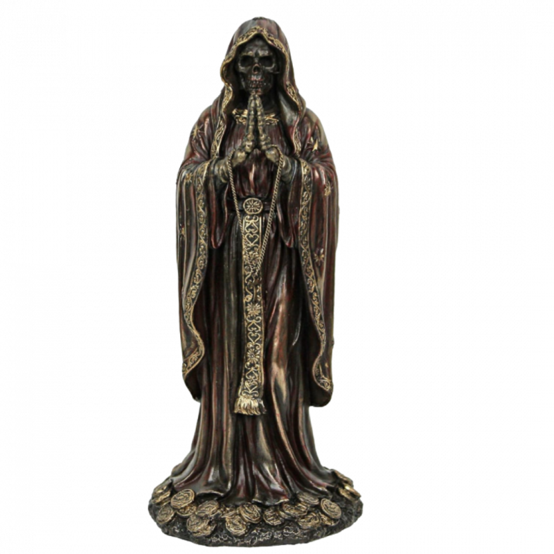 Statua santissima muerte bronzata veronese - 19 cm