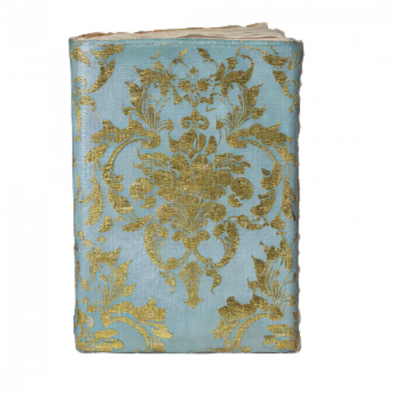 Taccuino mini in carta pergamena azzurra - a7 10x7 cm 48p