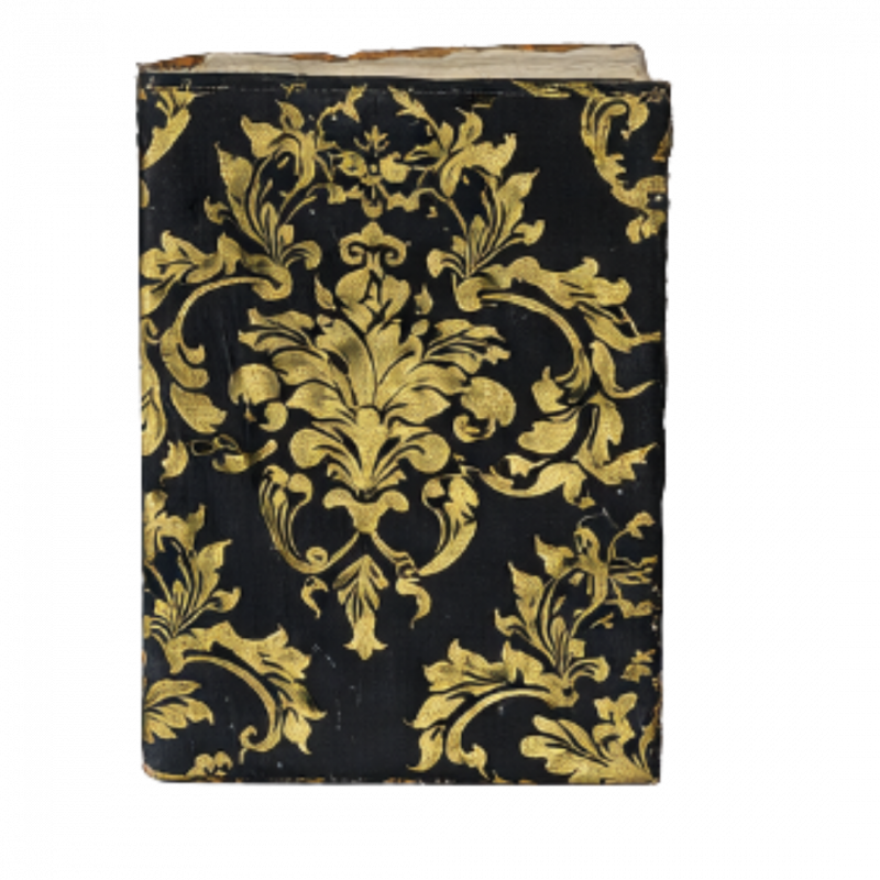 Taccuino mini in carta pergamena nera - a7 10x7 cm 48p