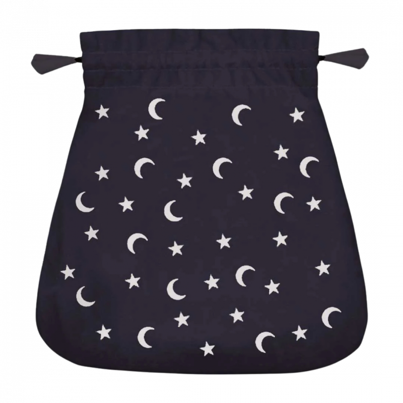 Tarot bag luna e stelle - 20 x 20 cm