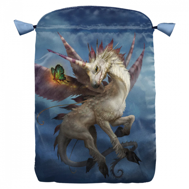 Tarot bag unicorns - 15,5 x 23 cm