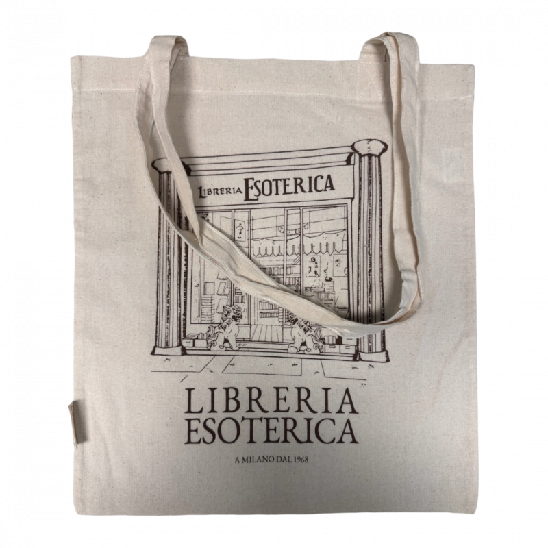 Tote bag libreria esoterica bianca in tela