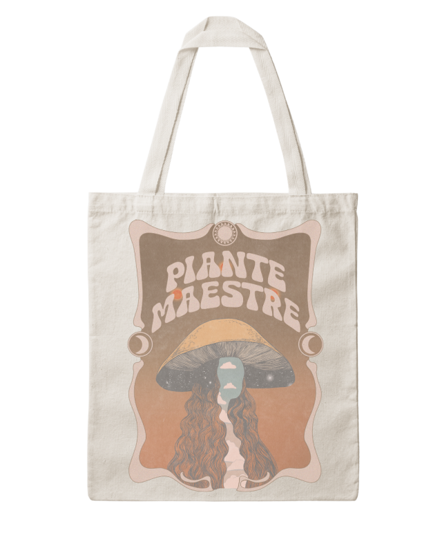 Tote bag mushroom queen - 41x37 cm