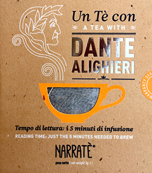 Un tè con Dante Alighieri. Tempo di lettura: i 5 minuti di infusione-A tea with Dante Alighieri. Reading time: just the 5 minutes needed to brew